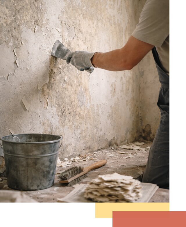 Удаление старой краски со стен в Элисте качественно и быстро