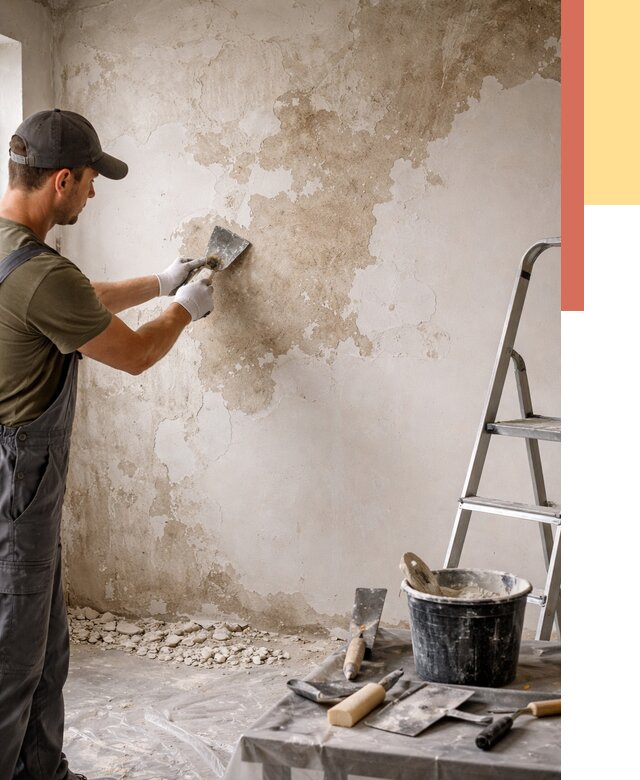 Снятие старой шпаклевки в Элисте от 1916 руб. — быстро и недорого | ОТДЕЛОЧНИК-Элс