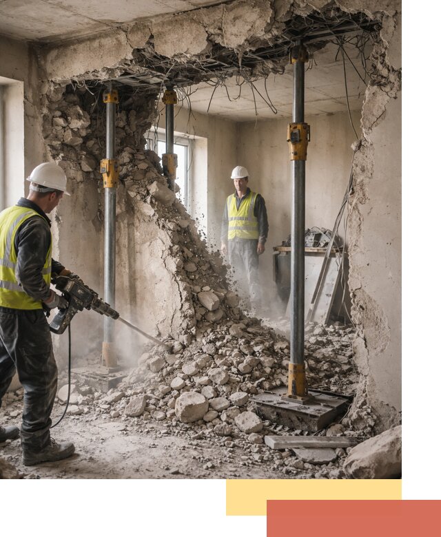 Снос несущих стен в Элисте с гарантией безопасности и качества