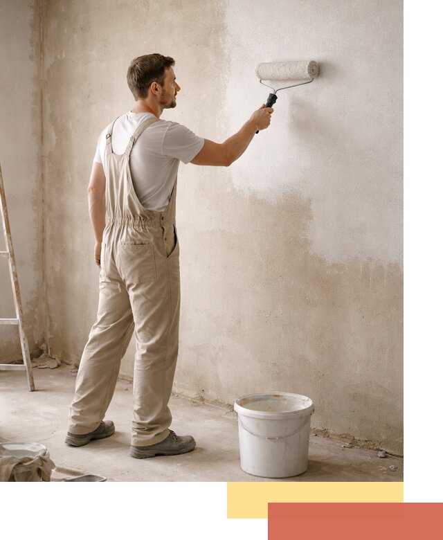 Грунтовка стен под отделку в Элисте профессиональным раствором