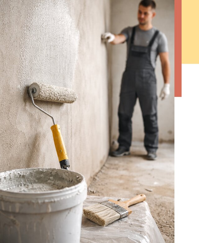 Нанесение бетоноконтакта на стены в Элисте от 4350 руб. быстро и недорого | ОТДЕЛОЧНИК-Элс