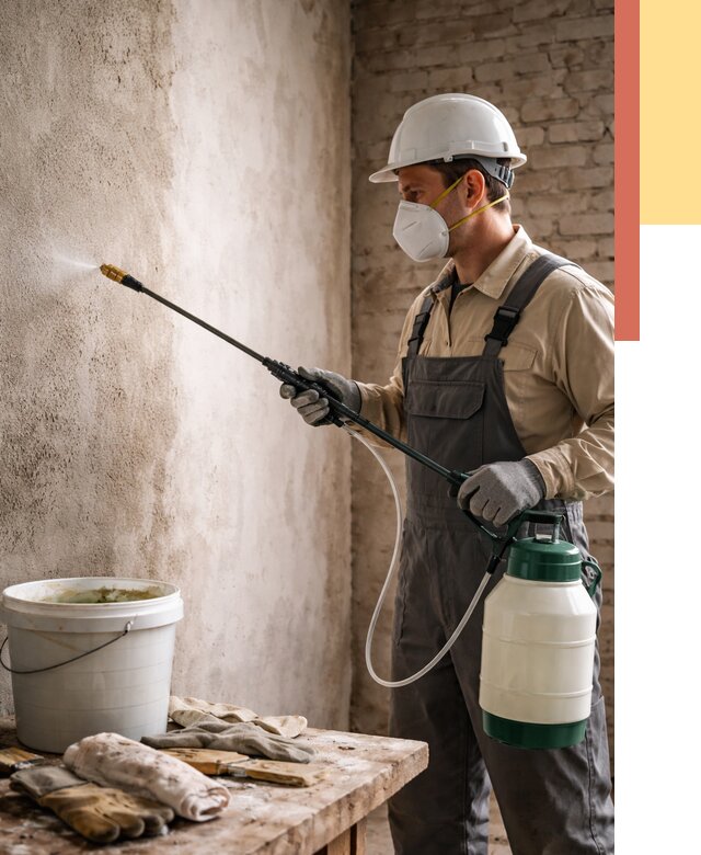 Антисептическая обработка стен в Элисте от 1243 руб. — быстро и недорого | ОТДЕЛОЧНИК-Элс