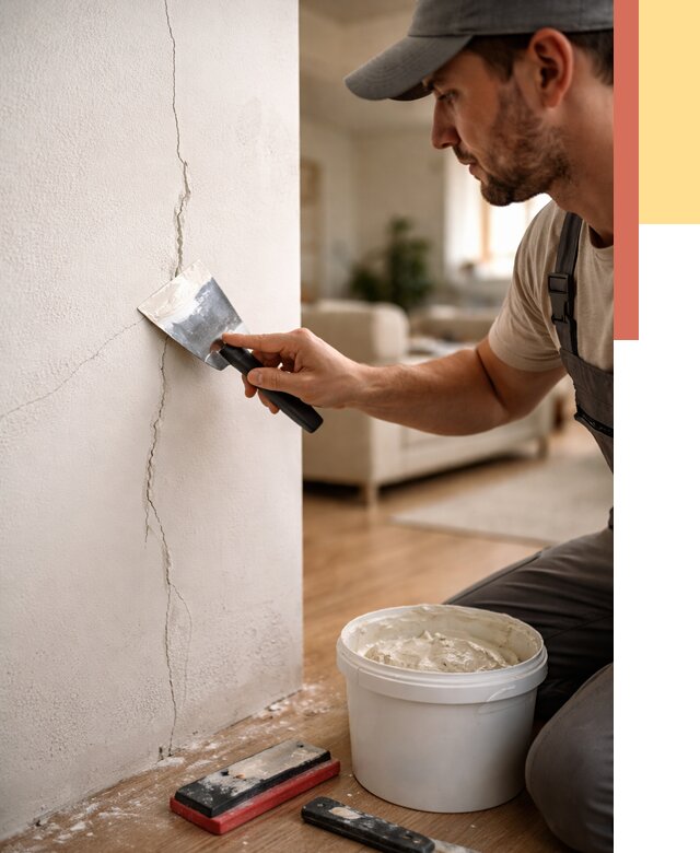 Заделка трещин и сколов в Элисте от 2537 руб. — быстро и недорого | ОТДЕЛОЧНИК-Элс