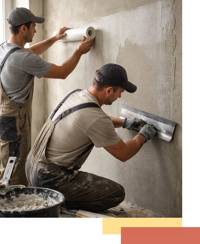 Армирование стен стеклосеткой в Элисте для прочной отделки