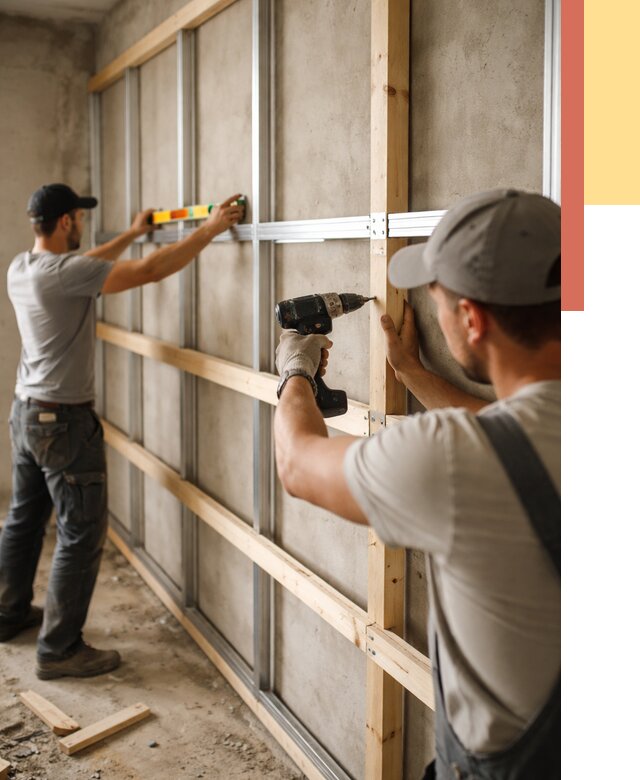 Устройство обрешетки под панели в Элисте от 2175 руб. — монтаж под ключ | ОТДЕЛОЧНИК-Элс