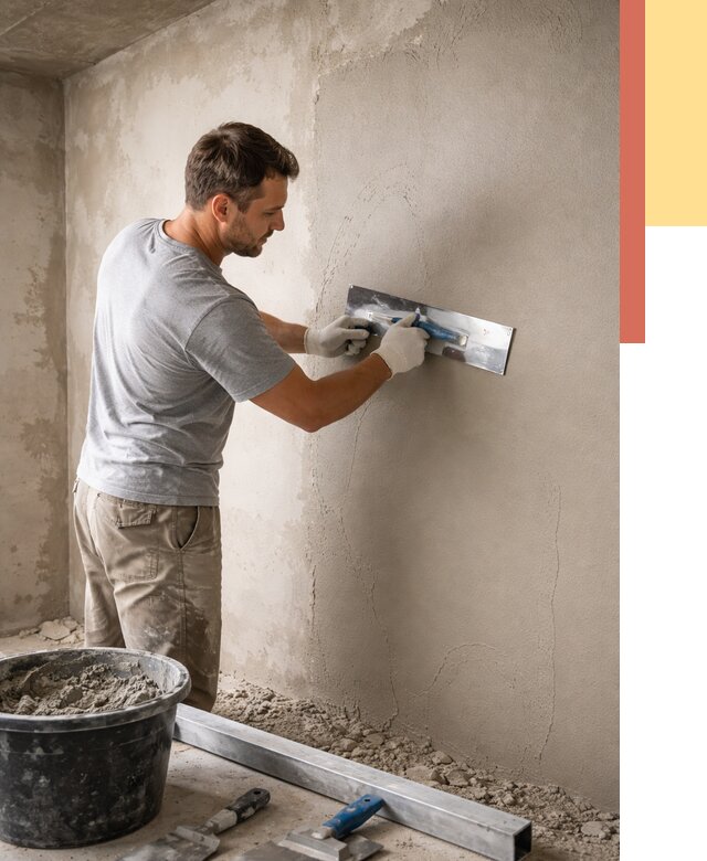 Штукатурка стен без маяков в Элисте от 7456 руб/м2 — услуги и цена | ОТДЕЛОЧНИК-Элс