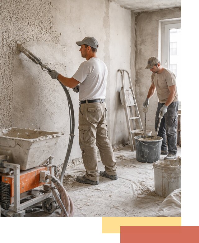 Машинная штукатурка стен в Элисте — быстро и качественно