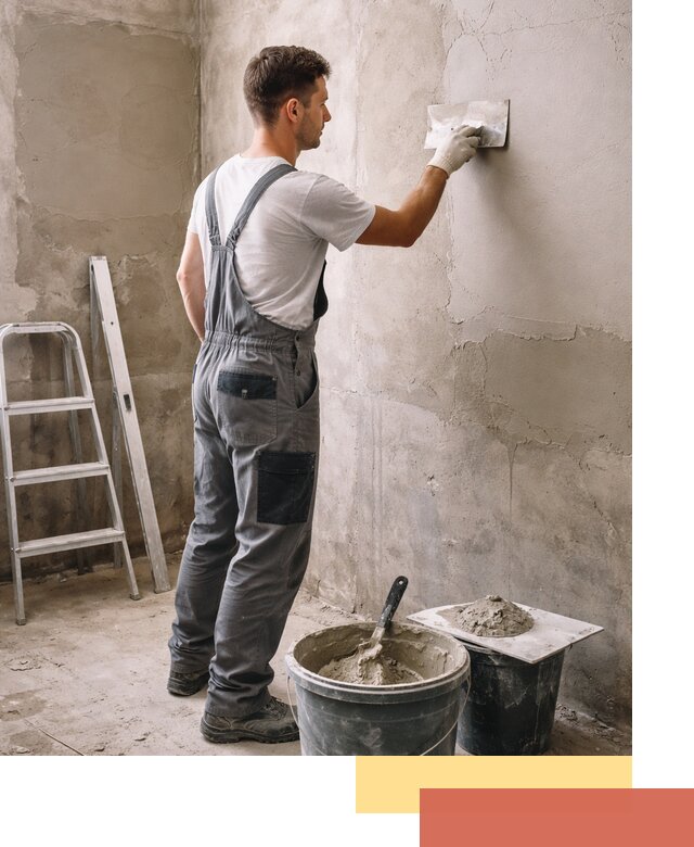 Штукатурка стен в ванной под ключ в Элисте