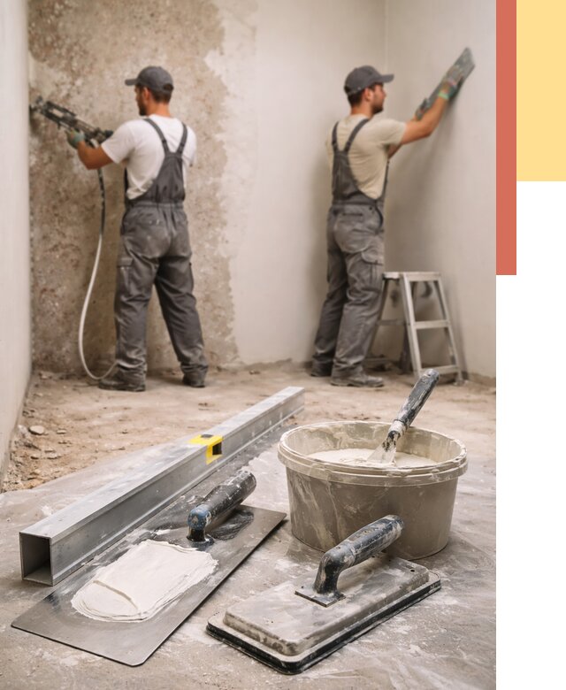 Штукатурка стен под обои в Элисте от 4660 руб./м2 — выравнивание под обои | ОТДЕЛОЧНИК-Элс