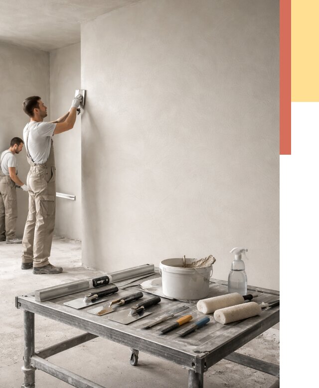 Штукатурка стен под покраску в Элисте от 4660 руб./м² — качественно и недорого | ОТДЕЛОЧНИК-Элс