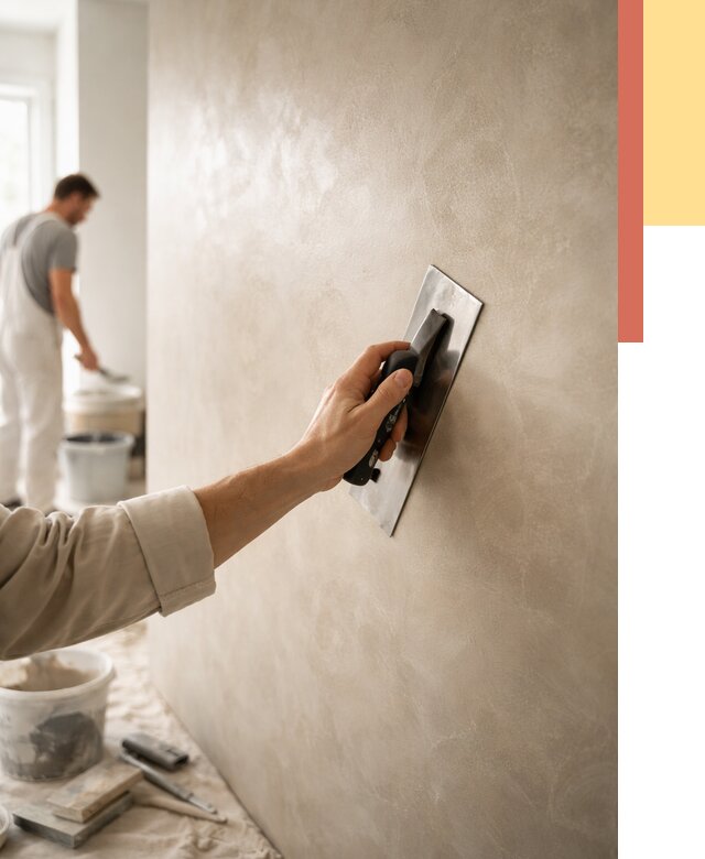 Венецианская штукатурка в Элисте от 3625 руб/м² — нанесение стен под ключ | ОТДЕЛОЧНИК-Элс