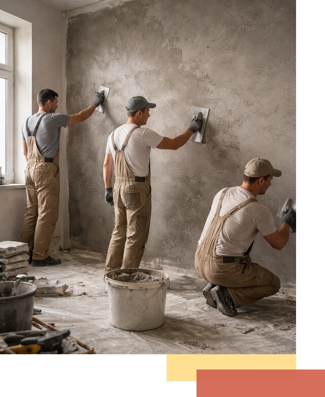 Декоративная штукатурка под бетон в Элисте для стен и потолков