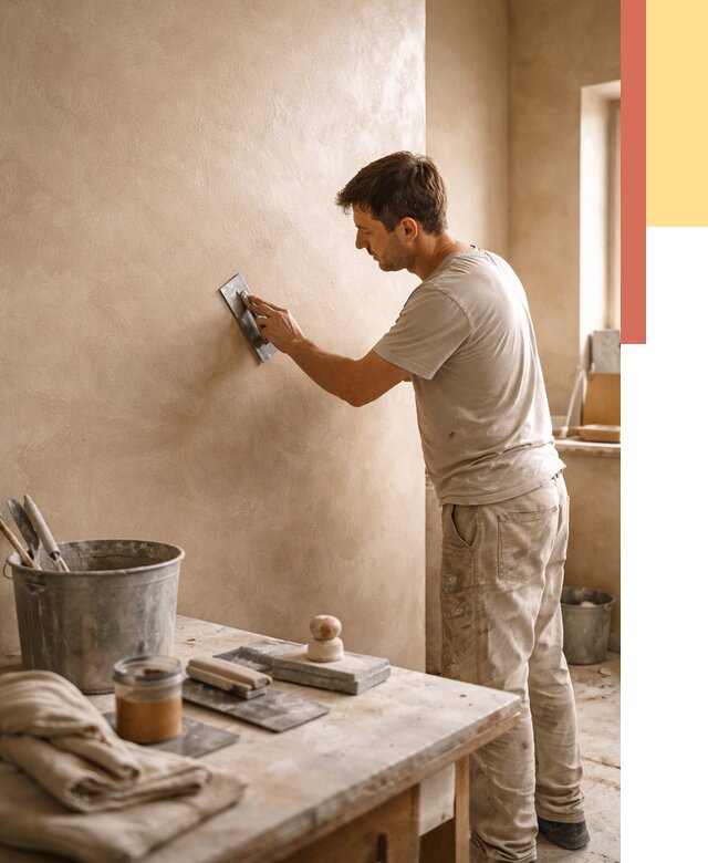 Марокканская штукатурка таделакт в Элисте под ключ от 4350 руб. | ОТДЕЛОЧНИК-Элс