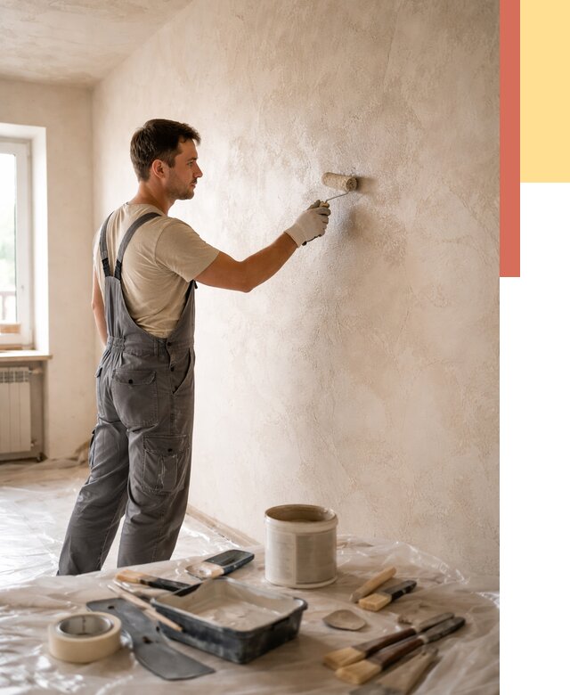 Нанесение лессирующей краски по декоративке в Элисте от 1812 руб. | ОТДЕЛОЧНИК-Элс