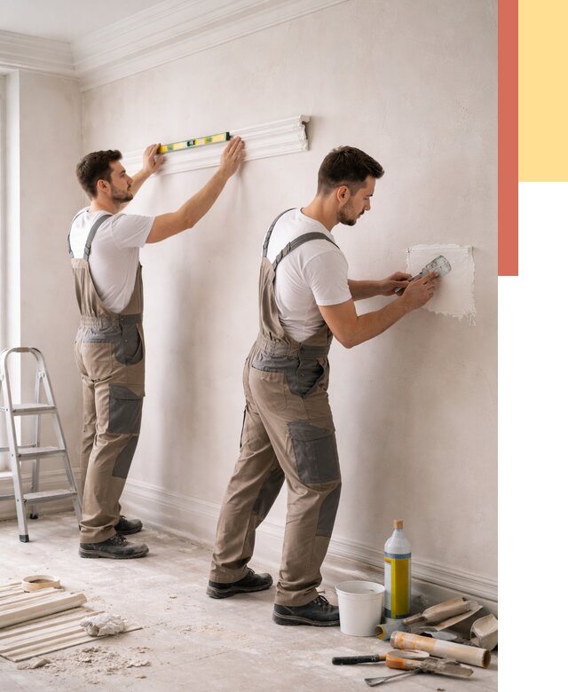 Монтаж лепнины на стены в Элисте от 4660 руб. — недорого, быстро | ОТДЕЛОЧНИК-Элс