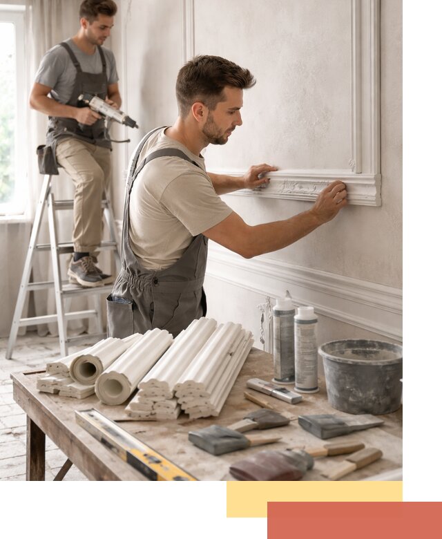 Монтаж лепнины на стены в Элисте профессионально и качественно