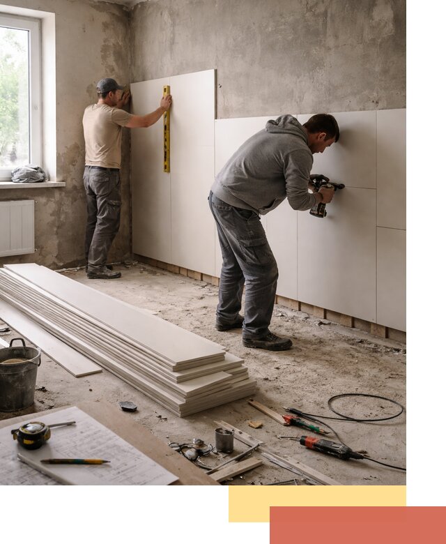 Монтаж ПВХ панелей на стены в Элисте качественно и быстро