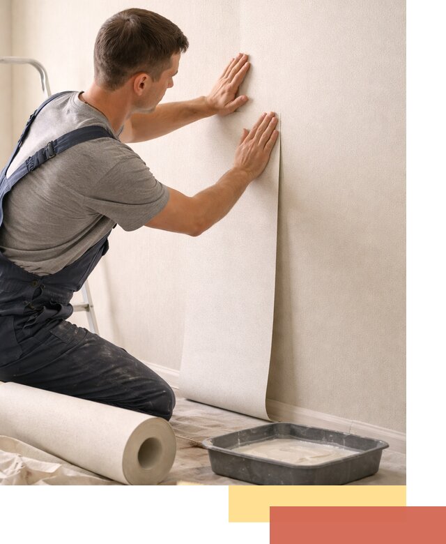 Поклейка флизелиновых обоев в Элисте качественно и быстро