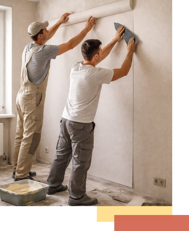 Поклейка виниловых обоев в Элисте профессионально и качественно