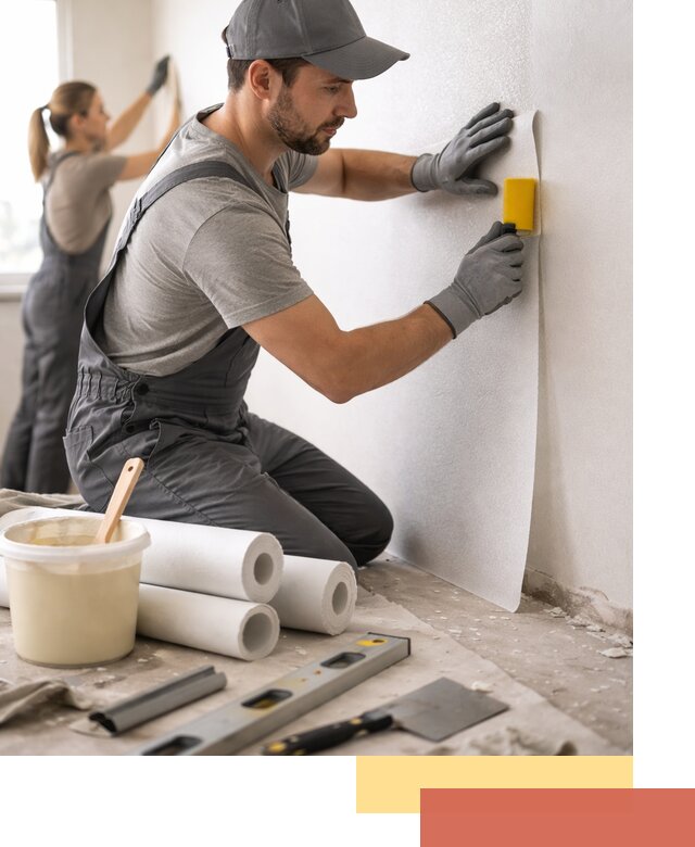 Поклейка стеклообоев профессионально в Элисте