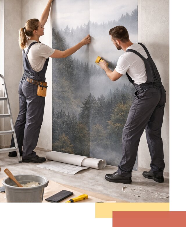 Поклейка фотообоев профессионально в Элисте под ключ