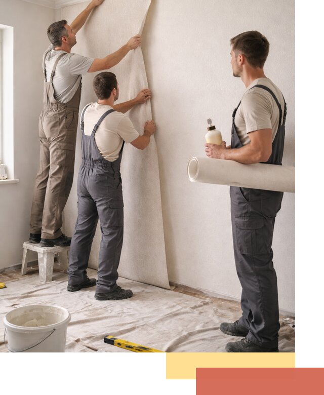 Оклейка стен обоями в Элисте — качественно и профессионально