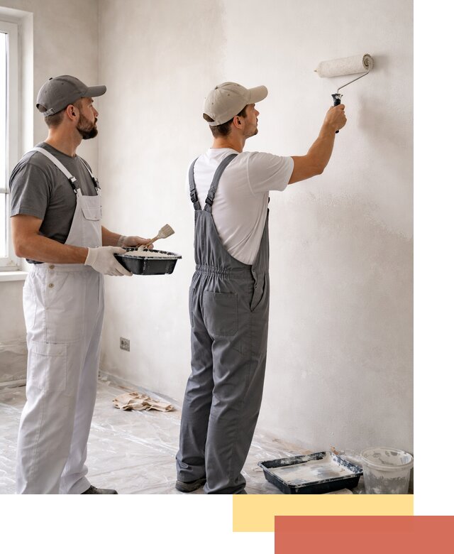 Покраска стен водоэмульсионной краской в Элисте