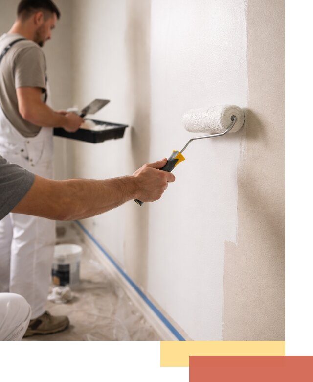 Покраска стен акриловой краской профессионально в Элисте