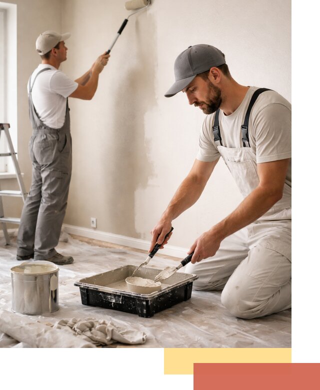 Покраска стен в квартире в Элисте — профессионально и аккуратно