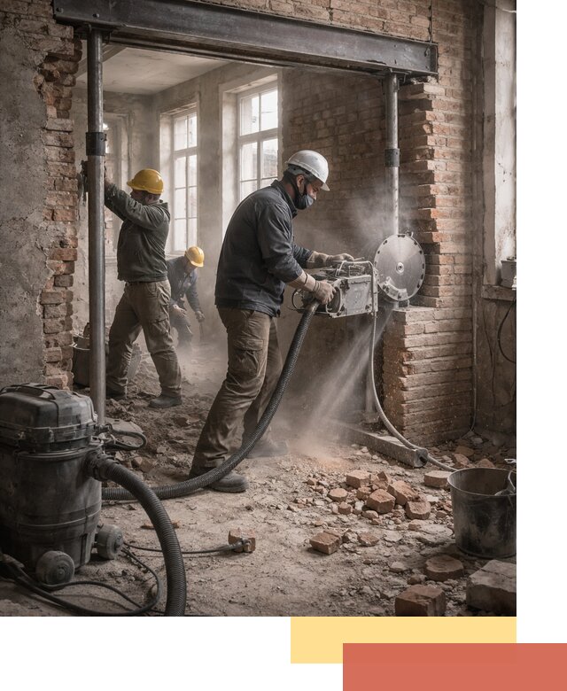 Прорезка проема в стене под дверной или оконный проем в Элисте