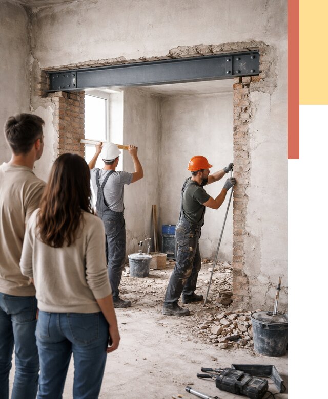 Усиление проема в стене в Элисте от 9838 руб. — усиление дверного проема металлоконструкцией | ОТДЕЛОЧНИК-Элс