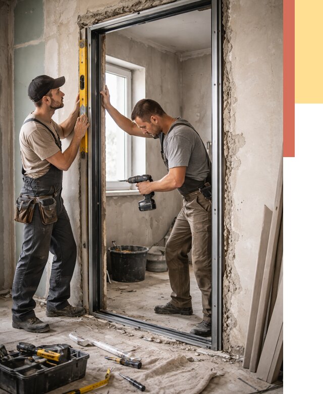 Закладка дверного проема в Элисте от 3625 руб. — быстро и недорого | ОТДЕЛОЧНИК-Элс