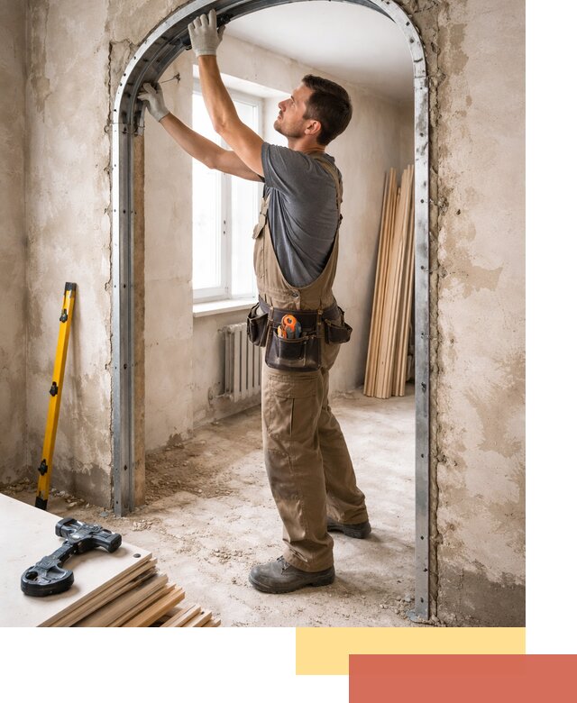 Устройство арочного проема в Элисте под ключ