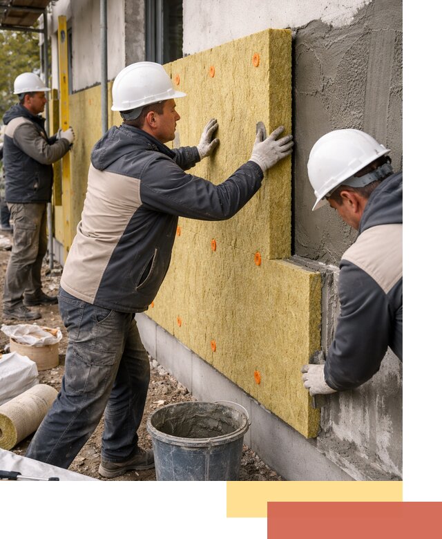 Утепление стен минватой в Элисте — тепло и звукоизоляция