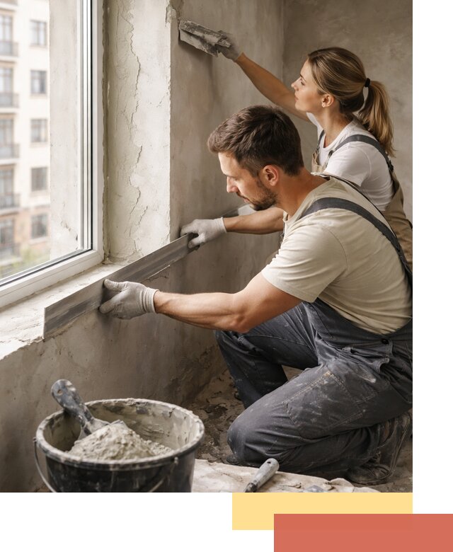 Штукатурка откосов дверей и окон профессионально в Элисте