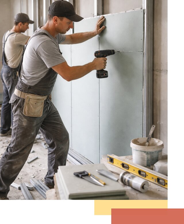 Кладка влагостойких перегородок ПГП в Элисте