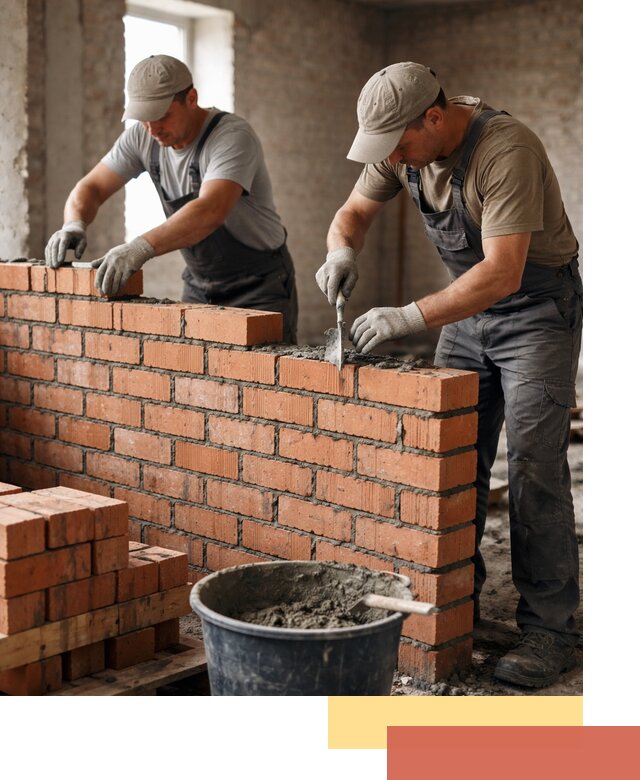 Кладка кирпичных перегородок под ключ в Элисте