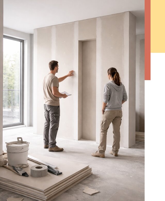 Зонирующая перегородка из гипсокартона в Элисте от 2900 руб. под ключ | ОТДЕЛОЧНИК-Элс