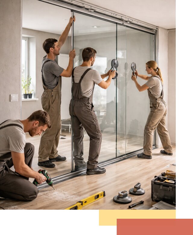 Изготовление стеклянных перегородок на заказ в Элисте