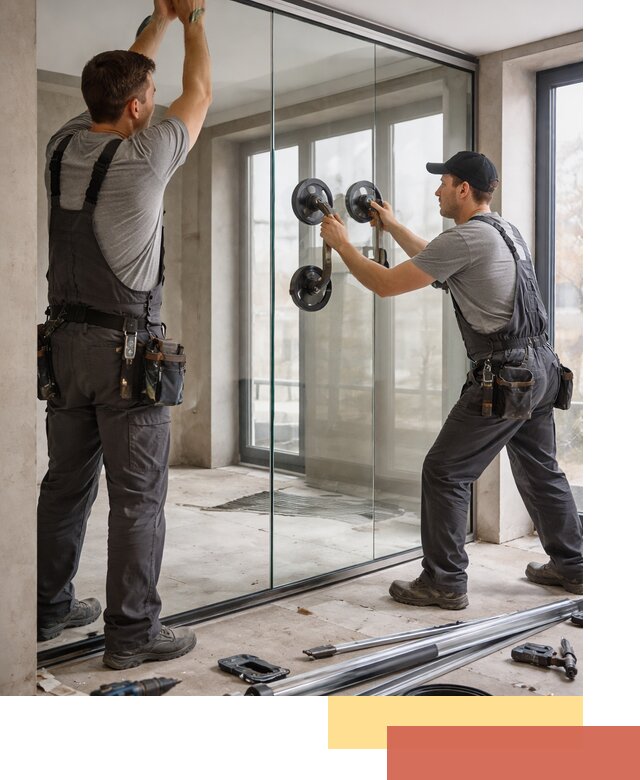 Цельностеклянные перегородки под ключ в Элисте