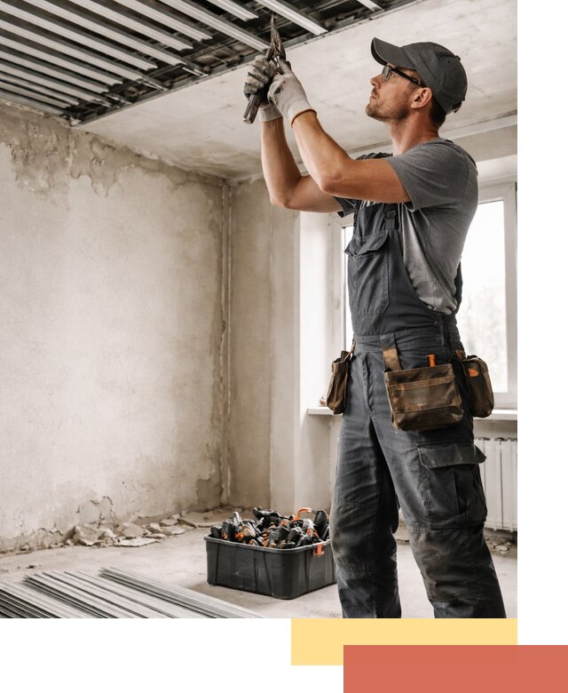 Демонтаж реечного потолка в Элисте быстро и аккуратно