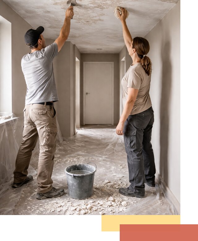 Удаление побелки с потолка в Элисте — быстро и аккуратно