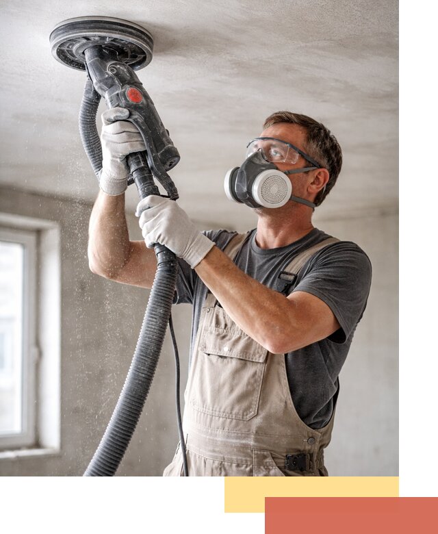 Шлифовка потолка в Элисте — качественная подготовка под отделку