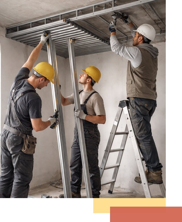 Монтаж реечного потолка под ключ в Элисте