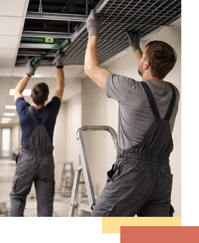 Монтаж потолка Грильято в Элисте: установка под ключ качественно