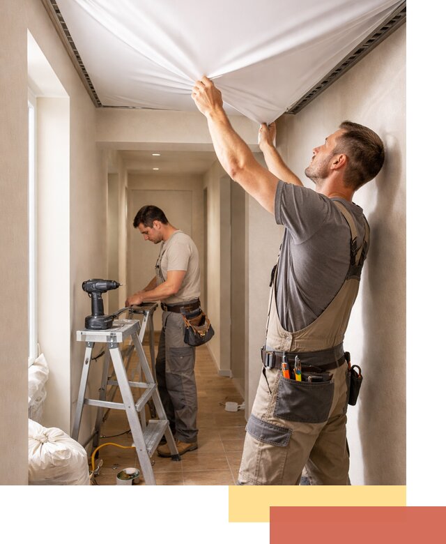 Монтаж натяжного потолка в прихожей в Элисте