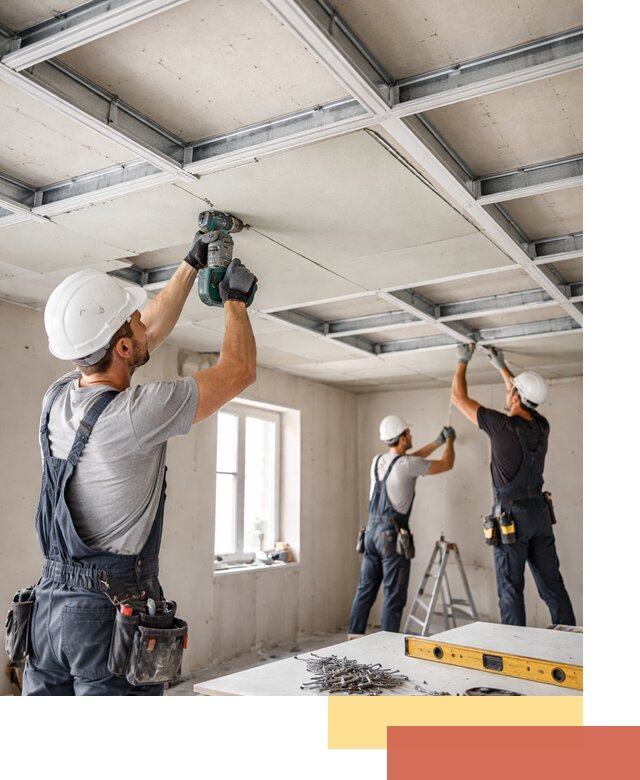 Кессонный потолок из гипсокартона под ключ в Элисте