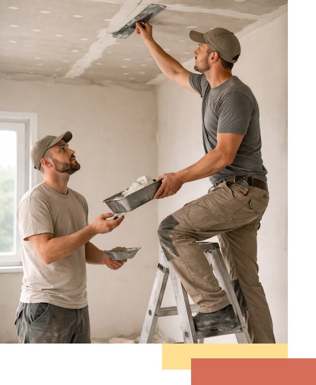 Шпаклевка потолка из гипсокартона в Элисте качественно и быстро