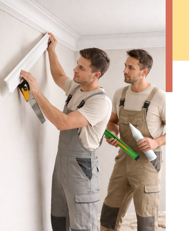 Монтаж потолочного плинтуса в Элисте от 2382 руб. — быстро и недорого | ОТДЕЛОЧНИК-Элс