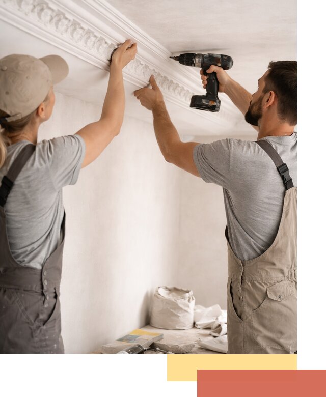 Профессиональный монтаж лепнины на потолок в Элисте